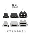 BLAU * FOCO EMPOTRAR 4L 10W  3000K NEGRO